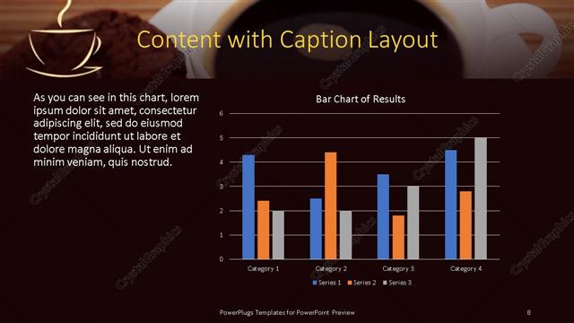 Content with Caption presentation slide layout
