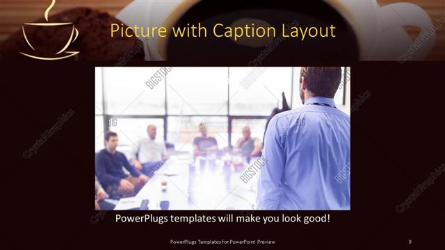Picture with Caption presentation slide layout