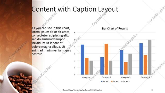 Content with Caption presentation slide layout