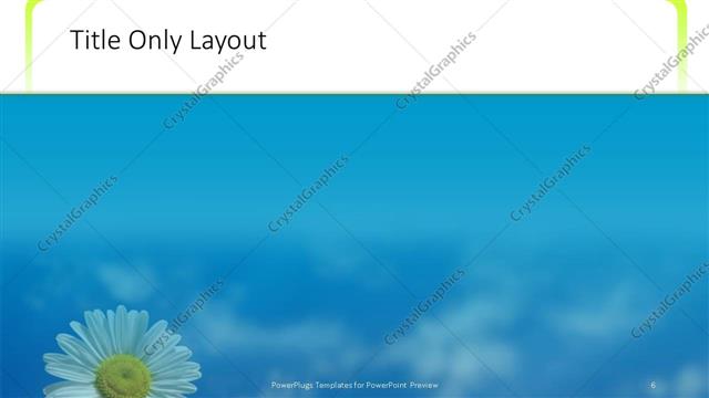 Title Only presentation slide layout