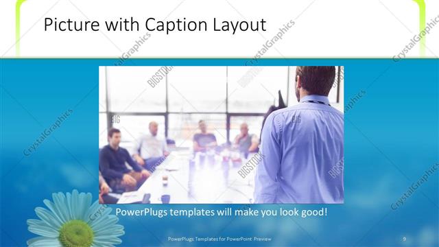 Picture with Caption presentation slide layout