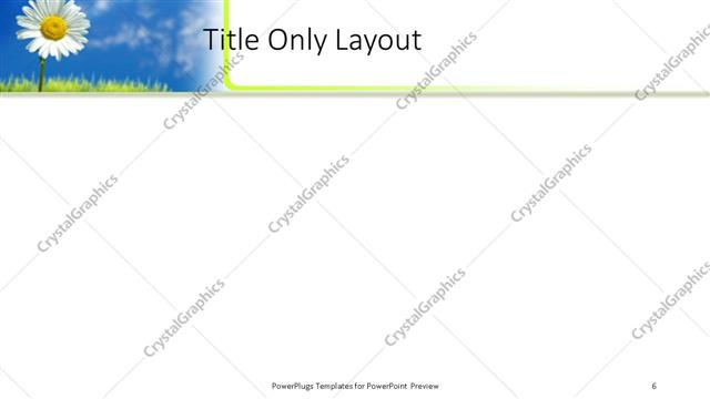 Title Only presentation slide layout