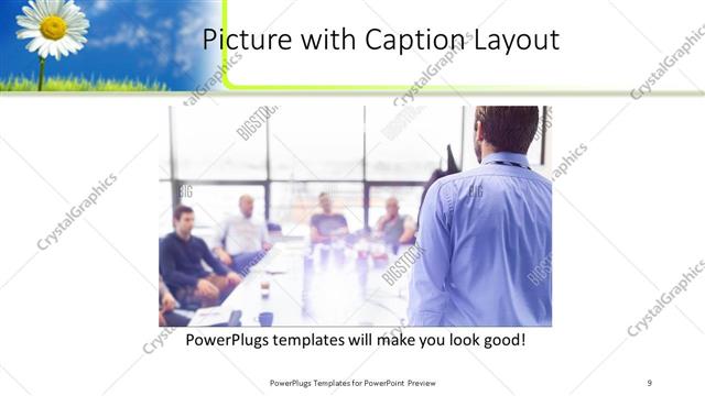 Picture with Caption presentation slide layout