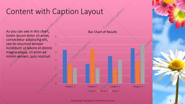 Content with Caption presentation slide layout