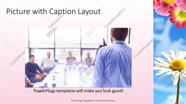 Picture with Caption presentation slide layout