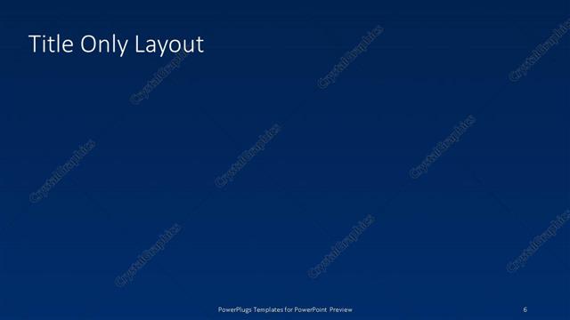 Title Only presentation slide layout