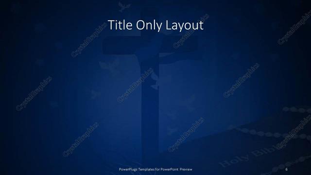 Title Only presentation slide layout