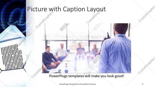 Picture with Caption presentation slide layout