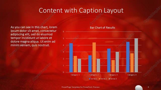 Content with Caption presentation slide layout