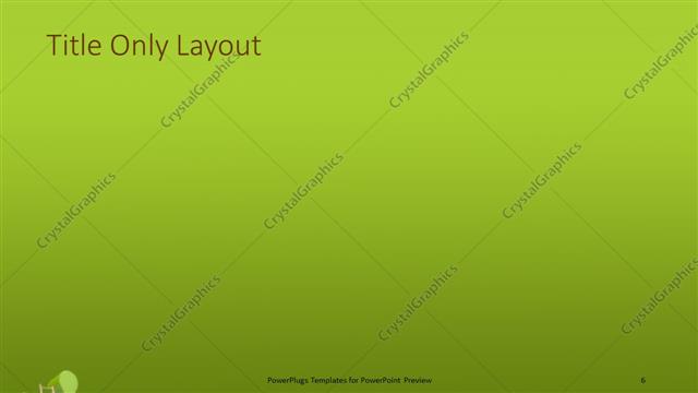 Title Only presentation slide layout
