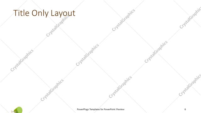 Title Only presentation slide layout