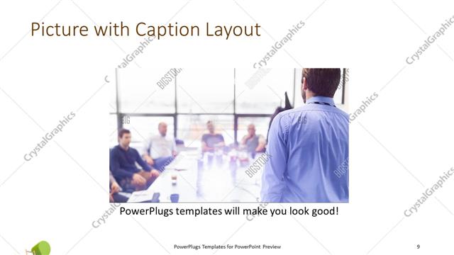 Picture with Caption presentation slide layout