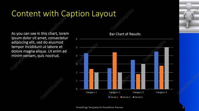 Content with Caption presentation slide layout