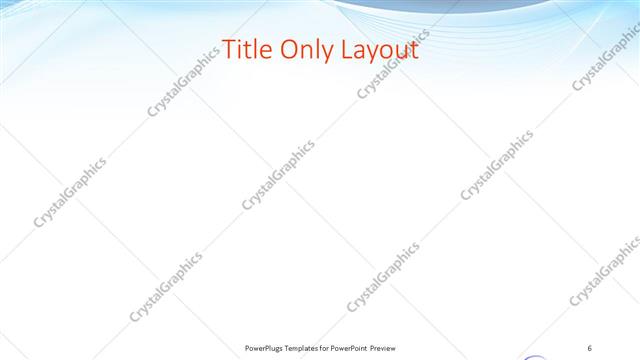 Title Only presentation slide layout