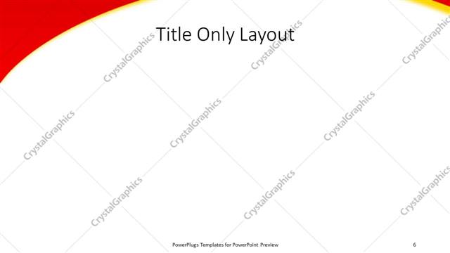 Title Only presentation slide layout