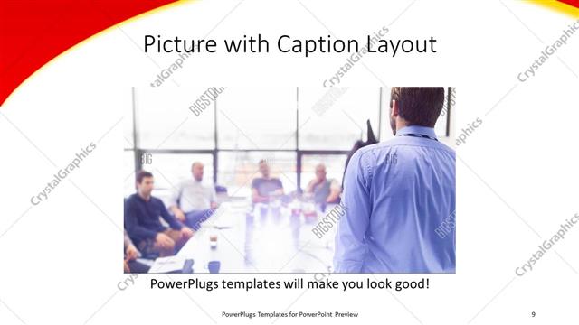 Picture with Caption presentation slide layout