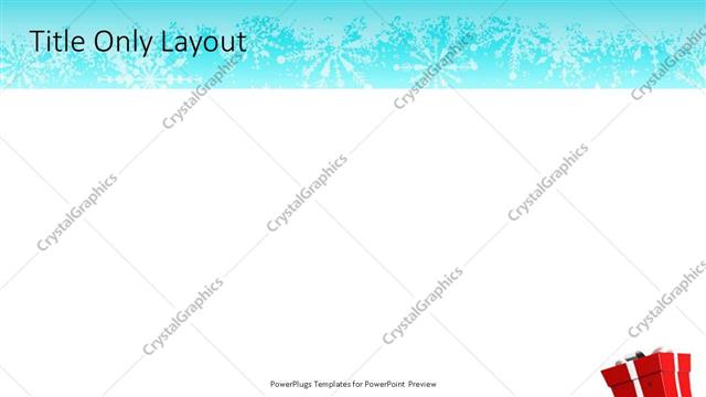 Title Only presentation slide layout