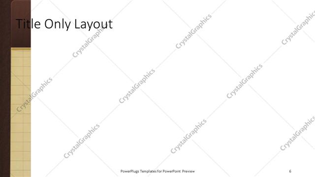 Title Only presentation slide layout