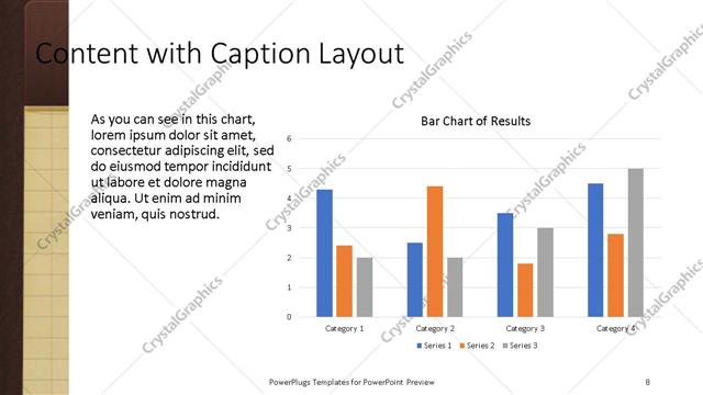 Content with Caption presentation slide layout