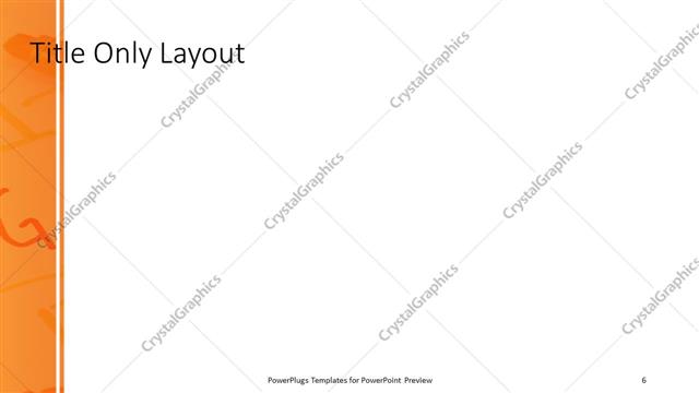 Title Only presentation slide layout