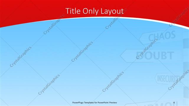 Title Only presentation slide layout