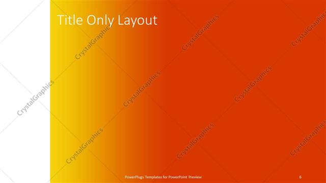 Title Only presentation slide layout