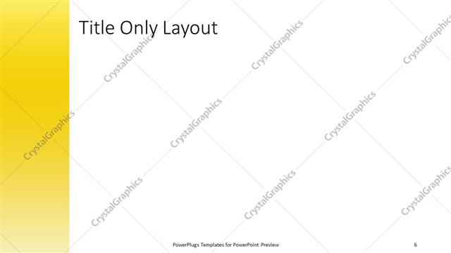 Title Only presentation slide layout