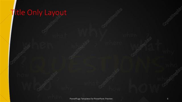 Title Only presentation slide layout