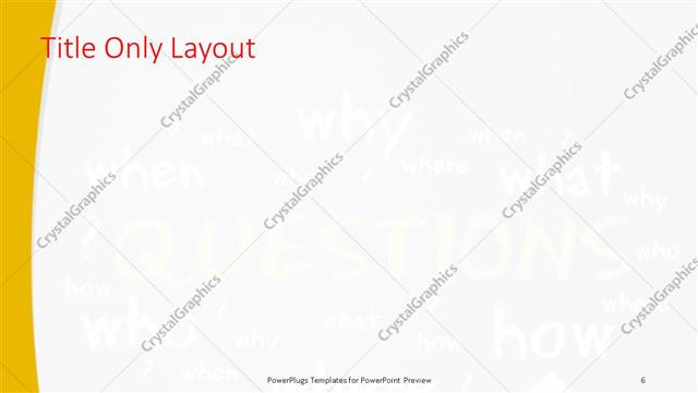 Title Only presentation slide layout