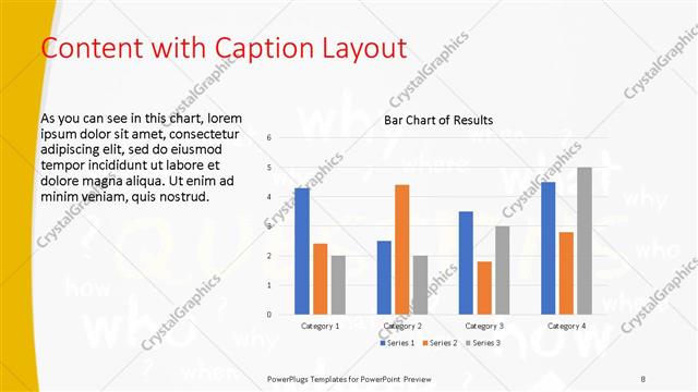 Content with Caption presentation slide layout
