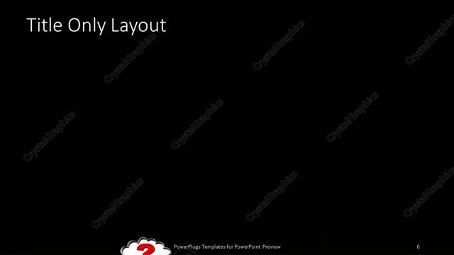 Title Only presentation slide layout