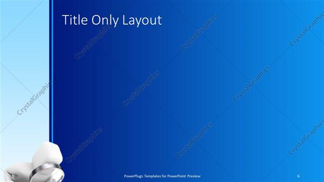 Title Only presentation slide layout