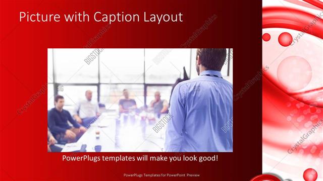 Picture with Caption presentation slide layout