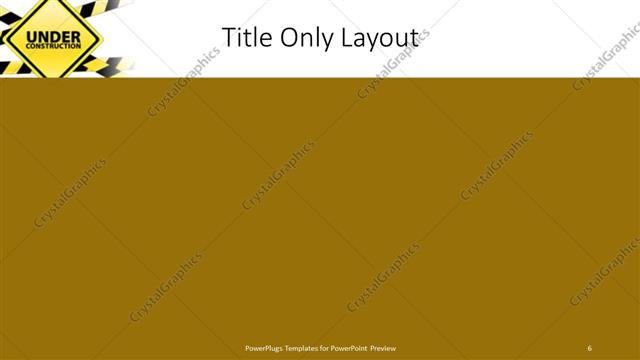 Title Only presentation slide layout