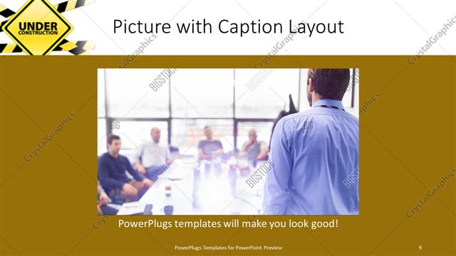 Picture with Caption presentation slide layout