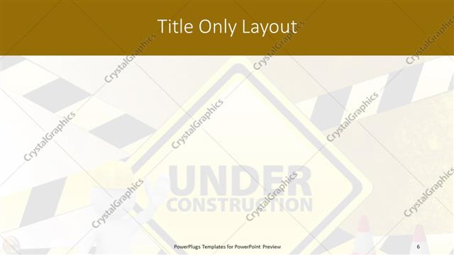 Title Only presentation slide layout