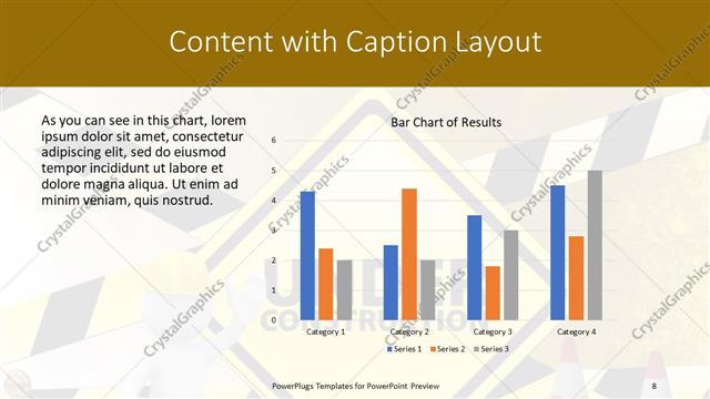 Content with Caption presentation slide layout