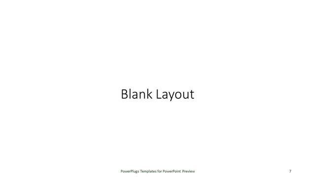 Blank presentation slide layout
