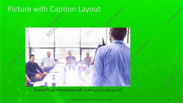 Picture with Caption presentation slide layout