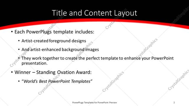 Title and Content presentation slide layout