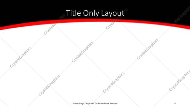 Title Only presentation slide layout