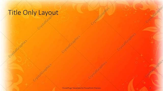 Title Only presentation slide layout