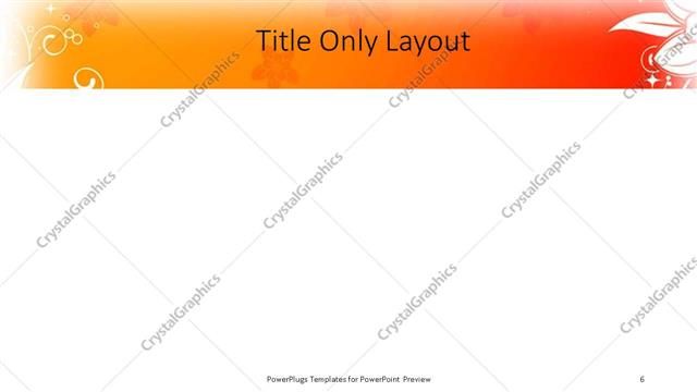 Title Only presentation slide layout