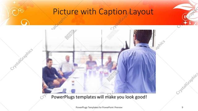 Picture with Caption presentation slide layout