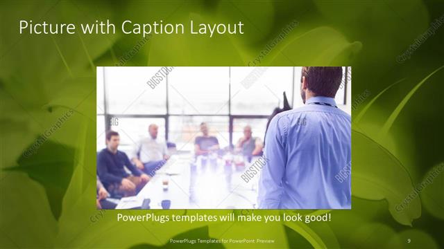 Picture with Caption presentation slide layout