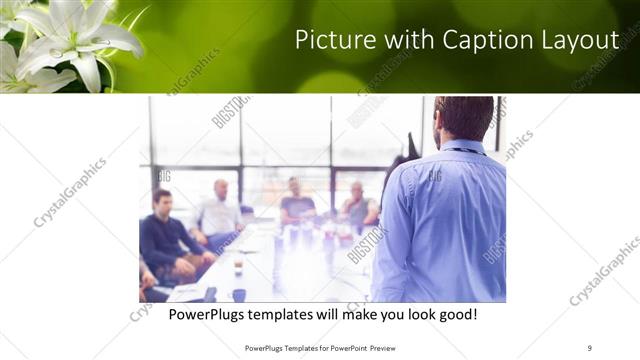Picture with Caption presentation slide layout