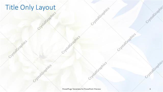 Title Only presentation slide layout