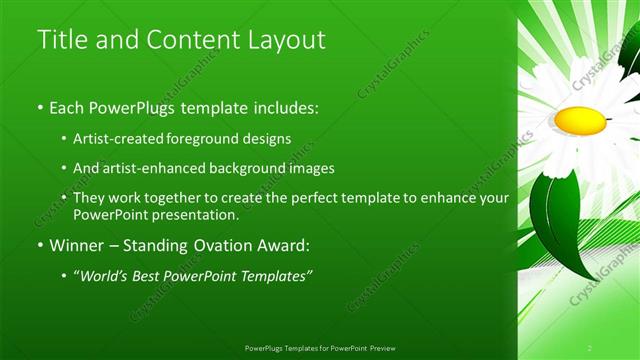 Title and Content presentation slide layout