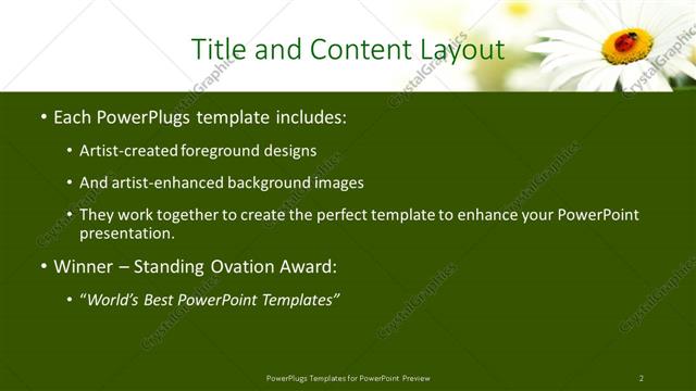 Title and Content presentation slide layout