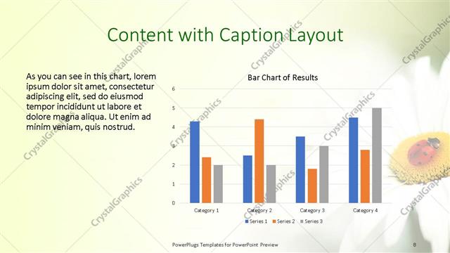 Content with Caption presentation slide layout